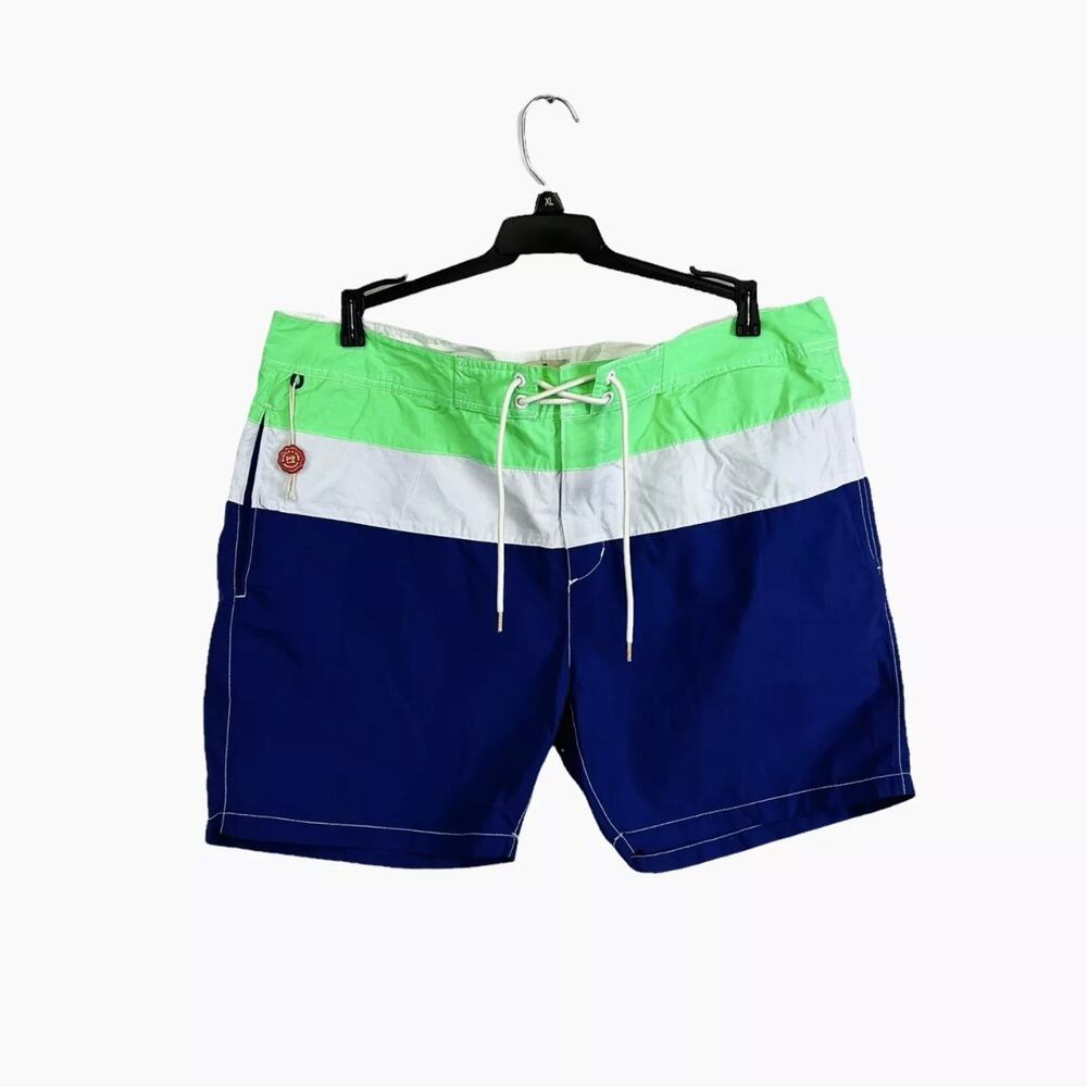 NWT Scotch & Soda Men’s Swim Trunks Colorblock Shorts Size 2XL
